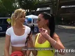 Deutsche Blondine von der Straße gefickt